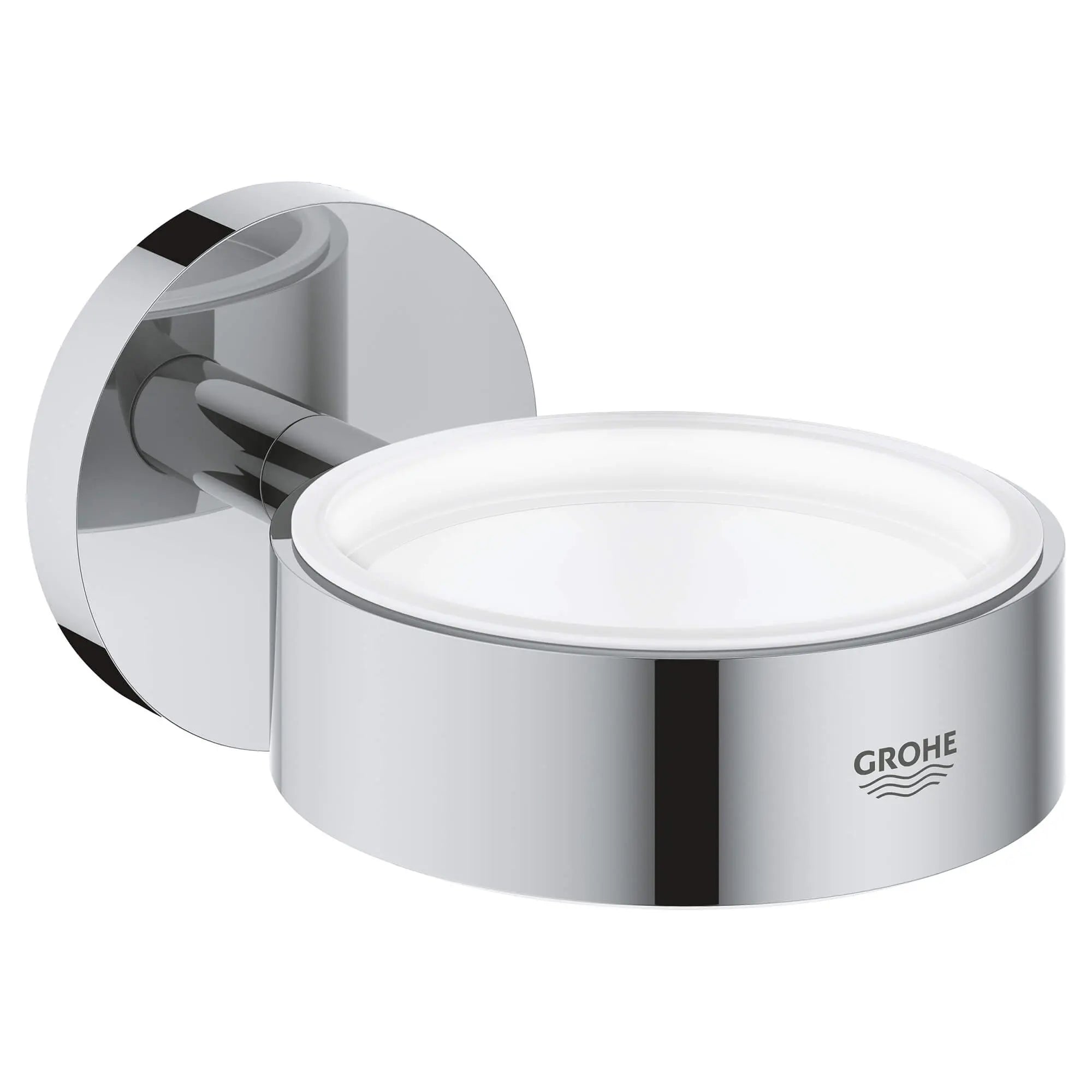 GROHE 40369001 Essentials Holder For Glass, Soap Dish Or Soap Dispenser - Chrome