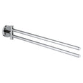 GROHE 40371001 Essentials 18" Double Towel Bar - Chrome