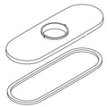 KOHLER Escutcheon Service Kit Single Control - Vibrant Brushed Moderne Brass, K-1591993-2MB