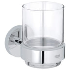 GROHE 40447001 Essentials Glass with Holder - Chrome