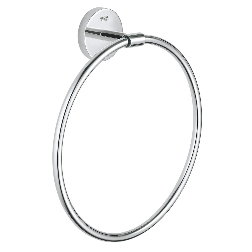 GROHE 40460001 Baucosmopolitan 8" Towel Ring - Chrome