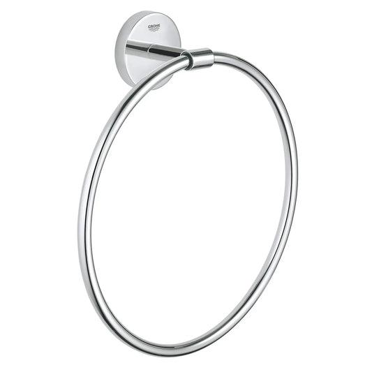GROHE 40460001 Baucosmopolitan 8" Towel Ring - Chrome