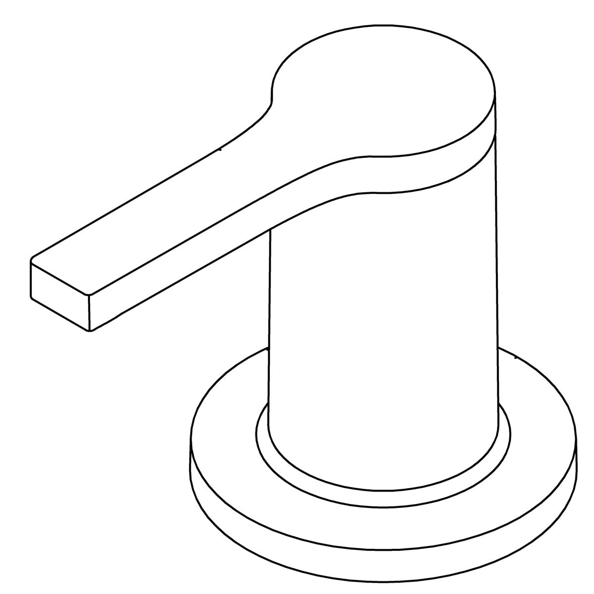 KOHLER Handle Assembly - Vibrant Brushed Moderne Brass, K-1597283-2MB