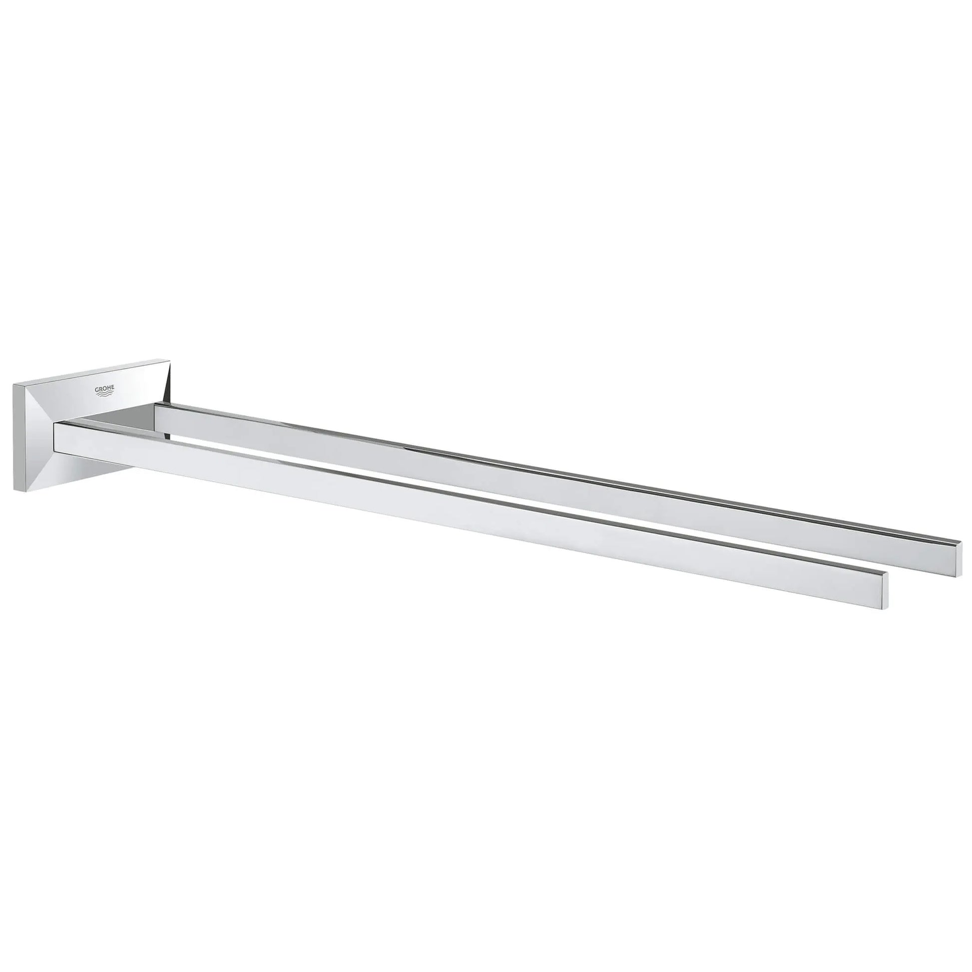 GROHE 40496000 Allure Brilliant 17" Two-Arm Towel Bar - Chrome