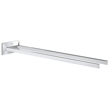 GROHE 40496000 Allure Brilliant 17" Two-Arm Towel Bar - Chrome