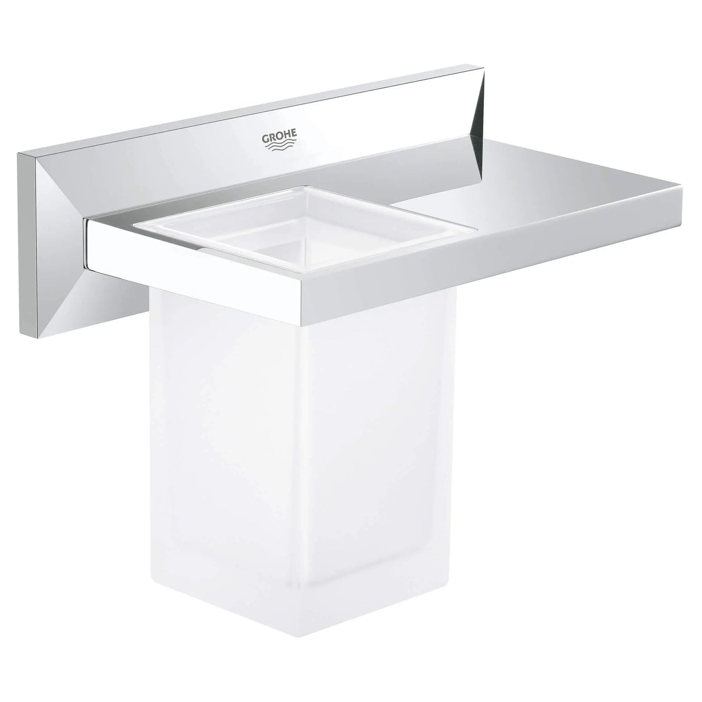 GROHE 40503000 Allure Brilliant Bathroom Shelf with Tumbler - Chrome
