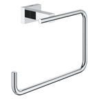 GROHE 40510001 Essentials Cube 8" Towel Ring - Chrome