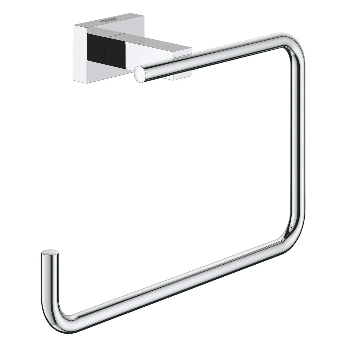 GROHE 40510001 Essentials Cube 8" Towel Ring - Chrome