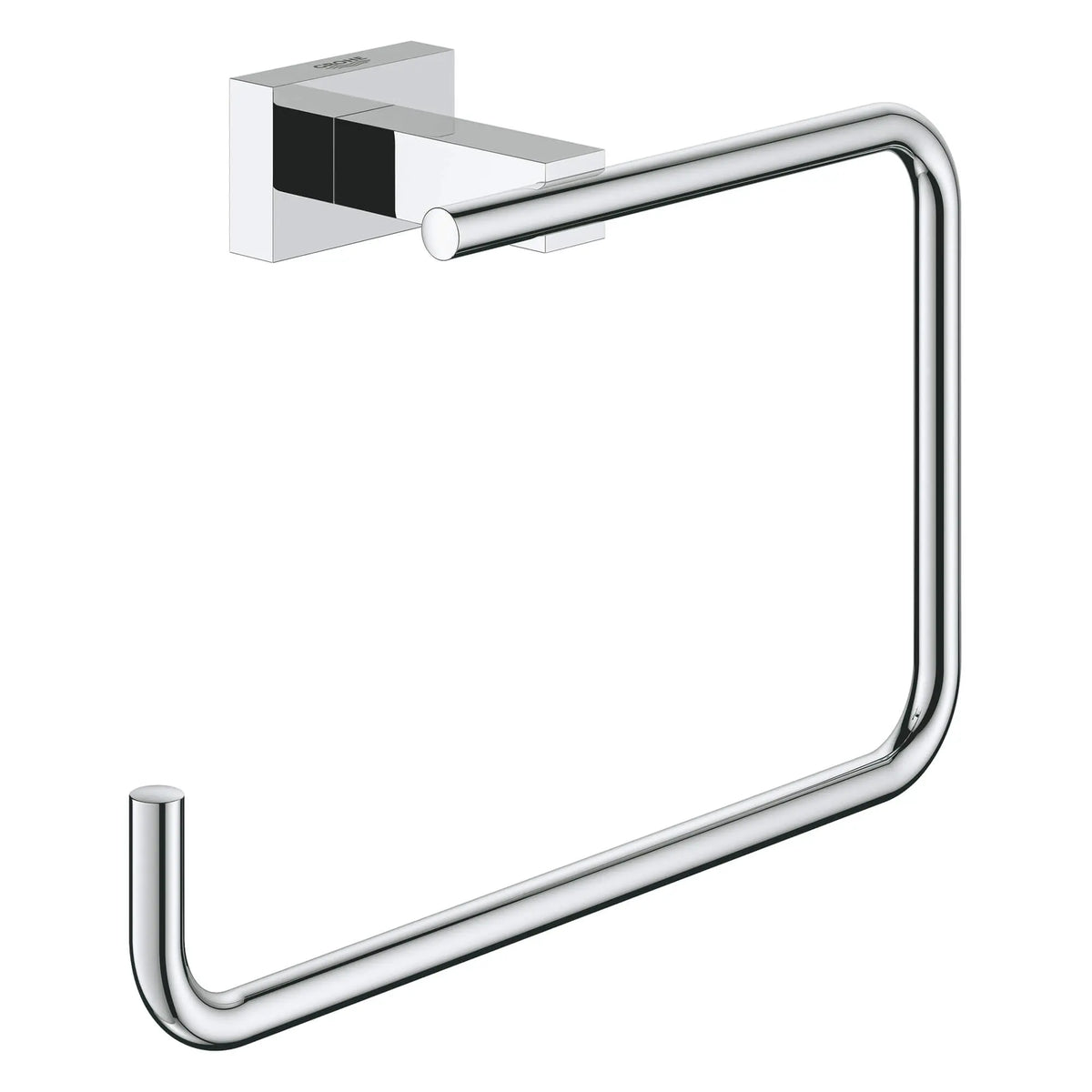 GROHE 40510001 Essentials Cube 8" Towel Ring - Chrome