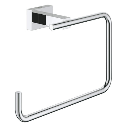 GROHE 40510001 Essentials Cube 8" Towel Ring - Chrome