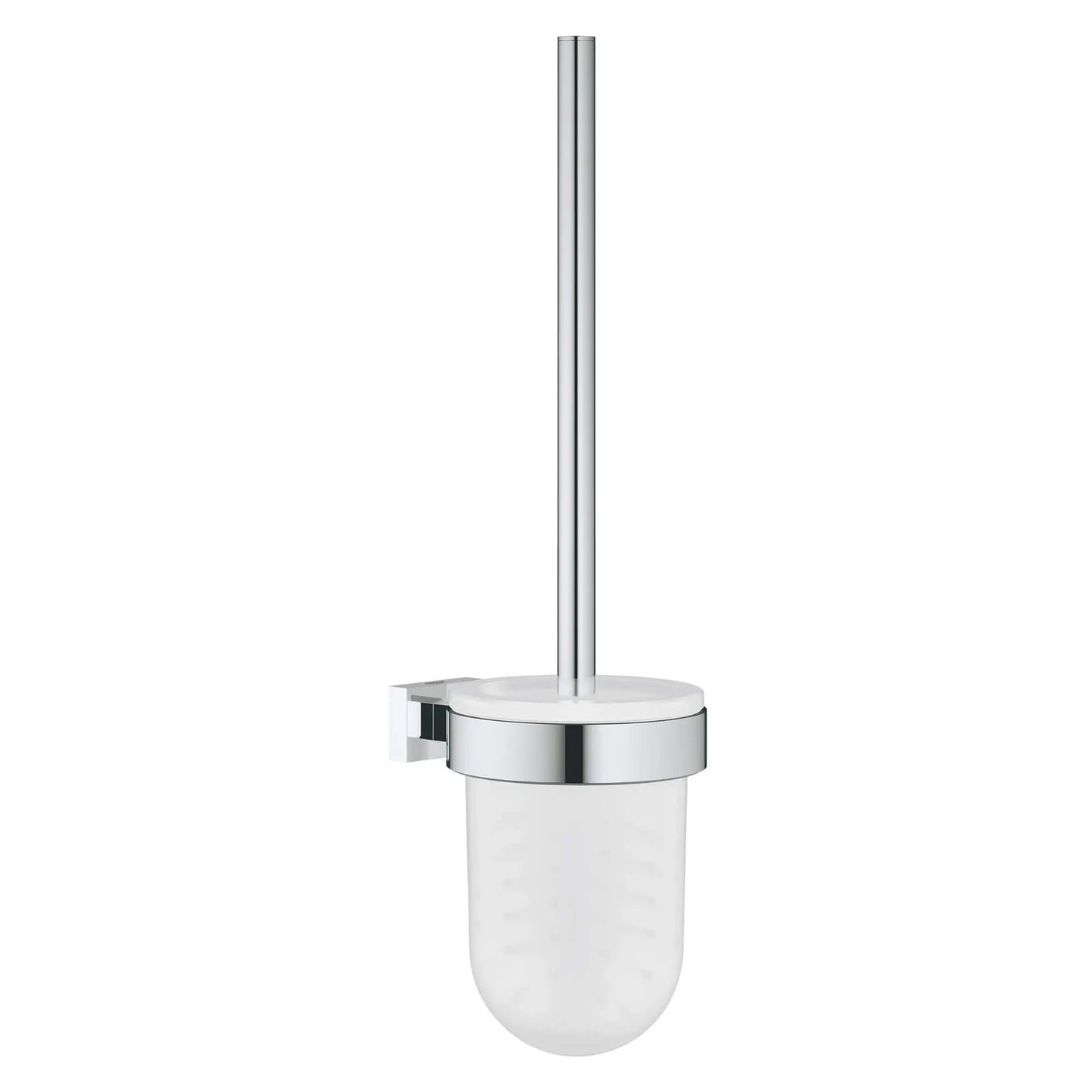 GROHE Essentials Cube Toilet Brush Set - Chrome, 40513001