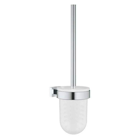 GROHE Essentials Cube Toilet Brush Set - Chrome, 40513001