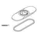 KOHLER Escutcheon Service Kit - Vibrant Brushed Moderne Brass, K-1600301-2MB