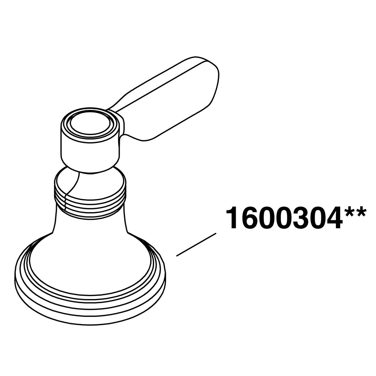 KOHLER Lever Handle Service Kit - Vibrant Brushed Moderne Brass, K-1600304-2MB