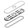 KOHLER Escutcheon Kit - Vibrant Brushed Moderne Brass, K-1602194-2MB