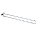 GROHE 40624001 Essentials Cube 18" Double Towel Bar - Chrome