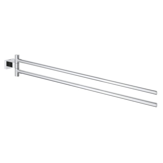 GROHE 40624001 Essentials Cube 18" Double Towel Bar - Chrome