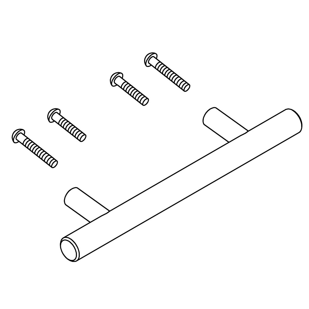 KOHLER 30" Service Kit Of Cordate Handle - Hardware Nickel, K-1605096-HF4