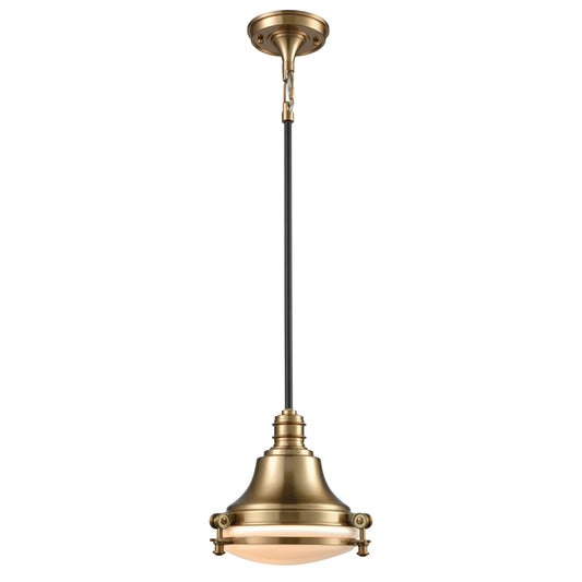 ELK SHOWROOM 16072/1 Riley 10'' Wide 1-Light Mini Pendant - Satin Brass