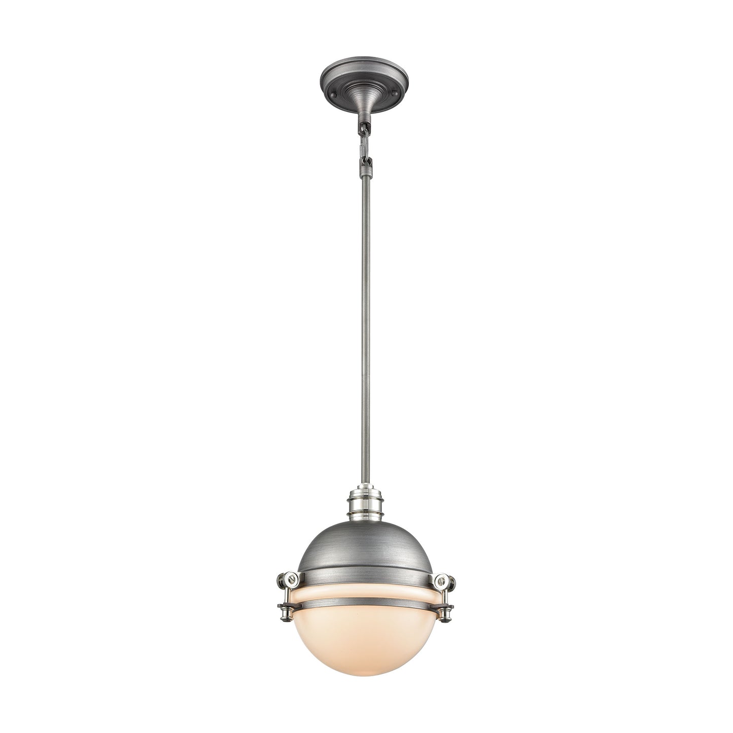 ELK SHOWROOM 16107/1 Riley 10'' Wide 1-Light Mini Pendant - Weathered Zinc