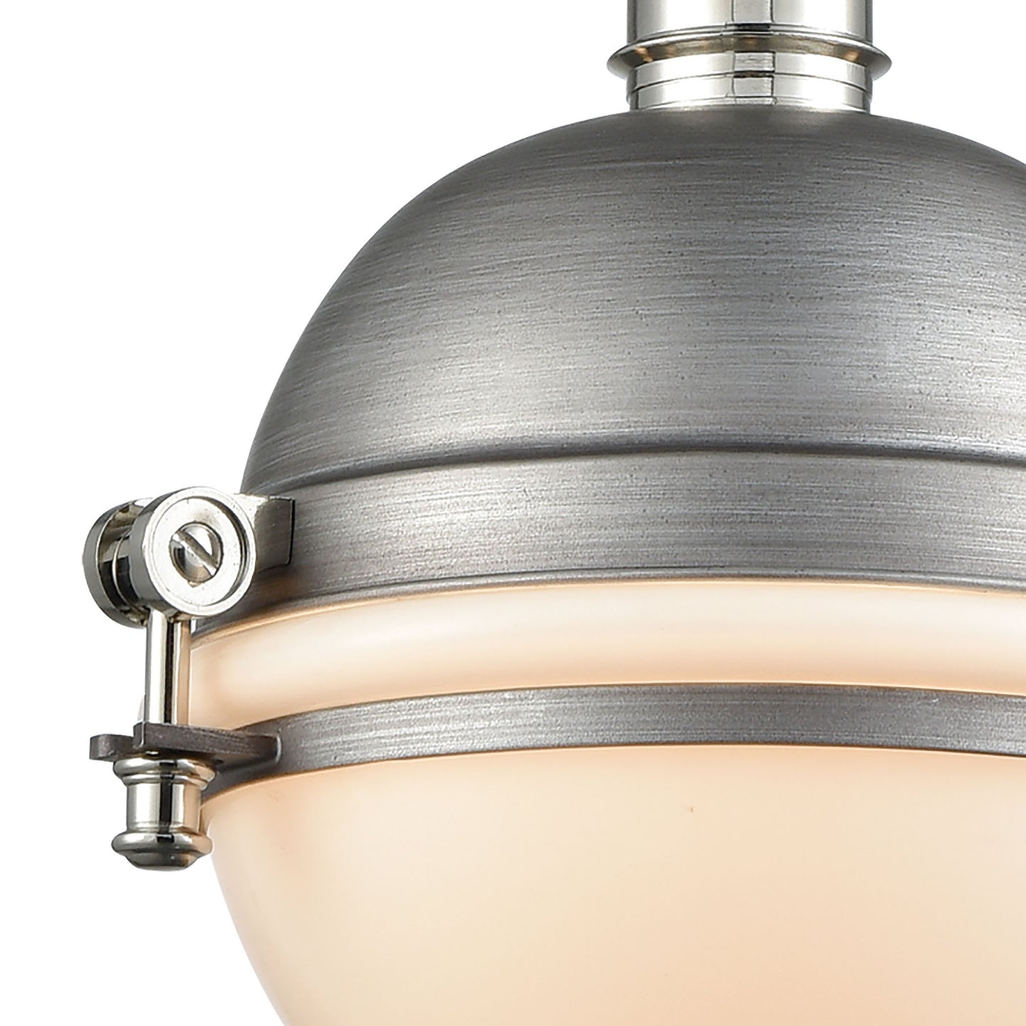 ELK SHOWROOM 16107/1 Riley 10'' Wide 1-Light Mini Pendant - Weathered Zinc