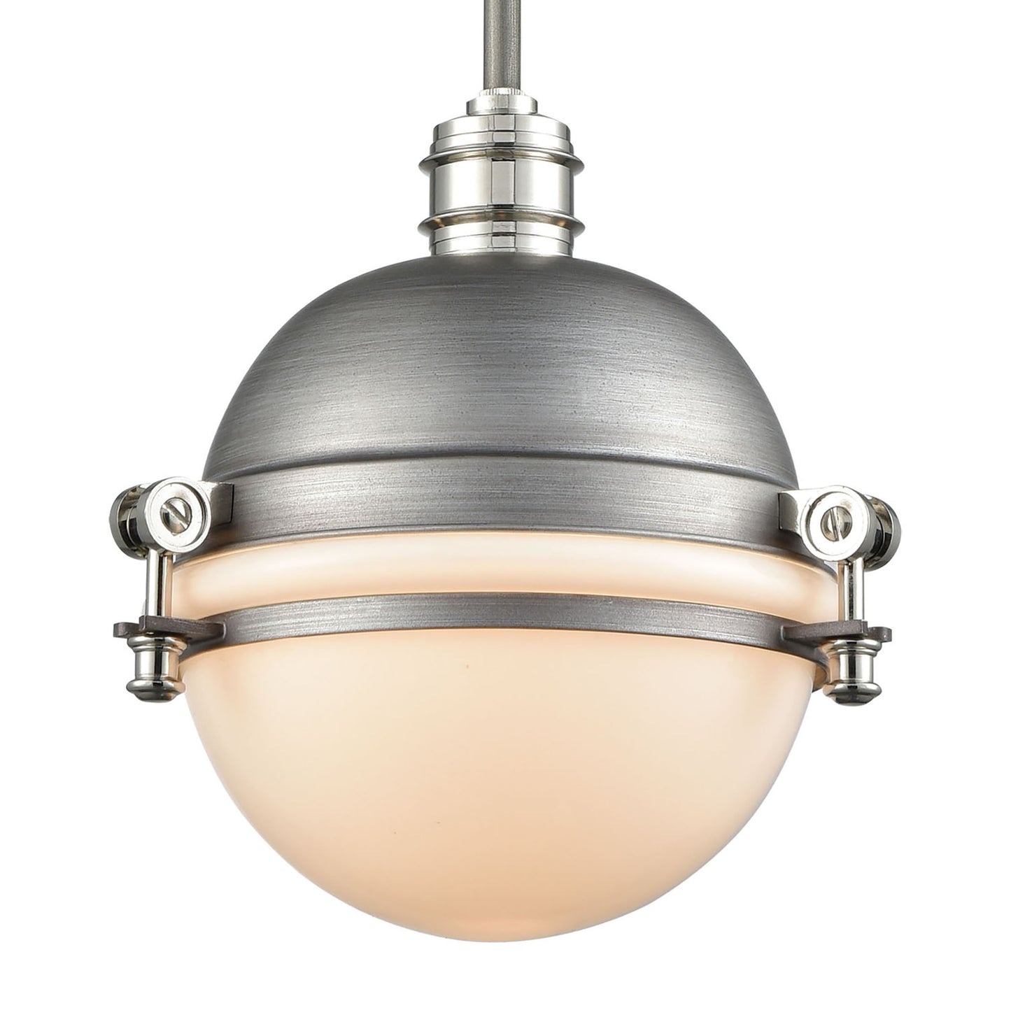 ELK SHOWROOM 16107/1 Riley 10'' Wide 1-Light Mini Pendant - Weathered Zinc