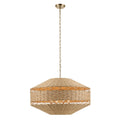 KICHLER 52744CPZ Lulo 30.25 Inch 1 Light Pendant With Handwoven Natural Cord In Champagne Bronze