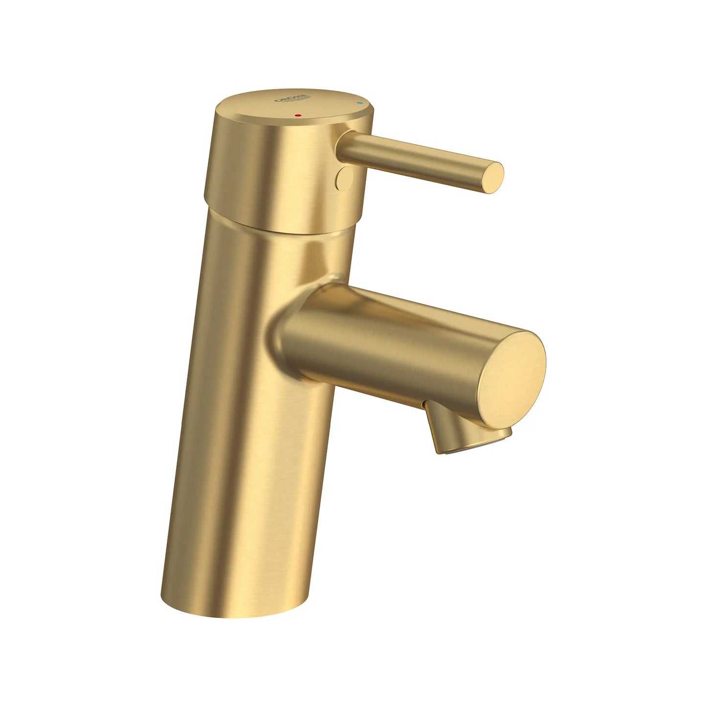 GROHE 34270GNA Concetto Single Hole Single-Handle S-Size Bathroom Faucet, 1.2 GPM - Brushed Cool Sunrise