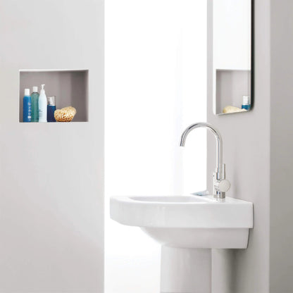 GROHE 32138002 Concetto Single Hole Single-Handle L-Size Bathroom Faucet, 1.2 GPM - Chrome