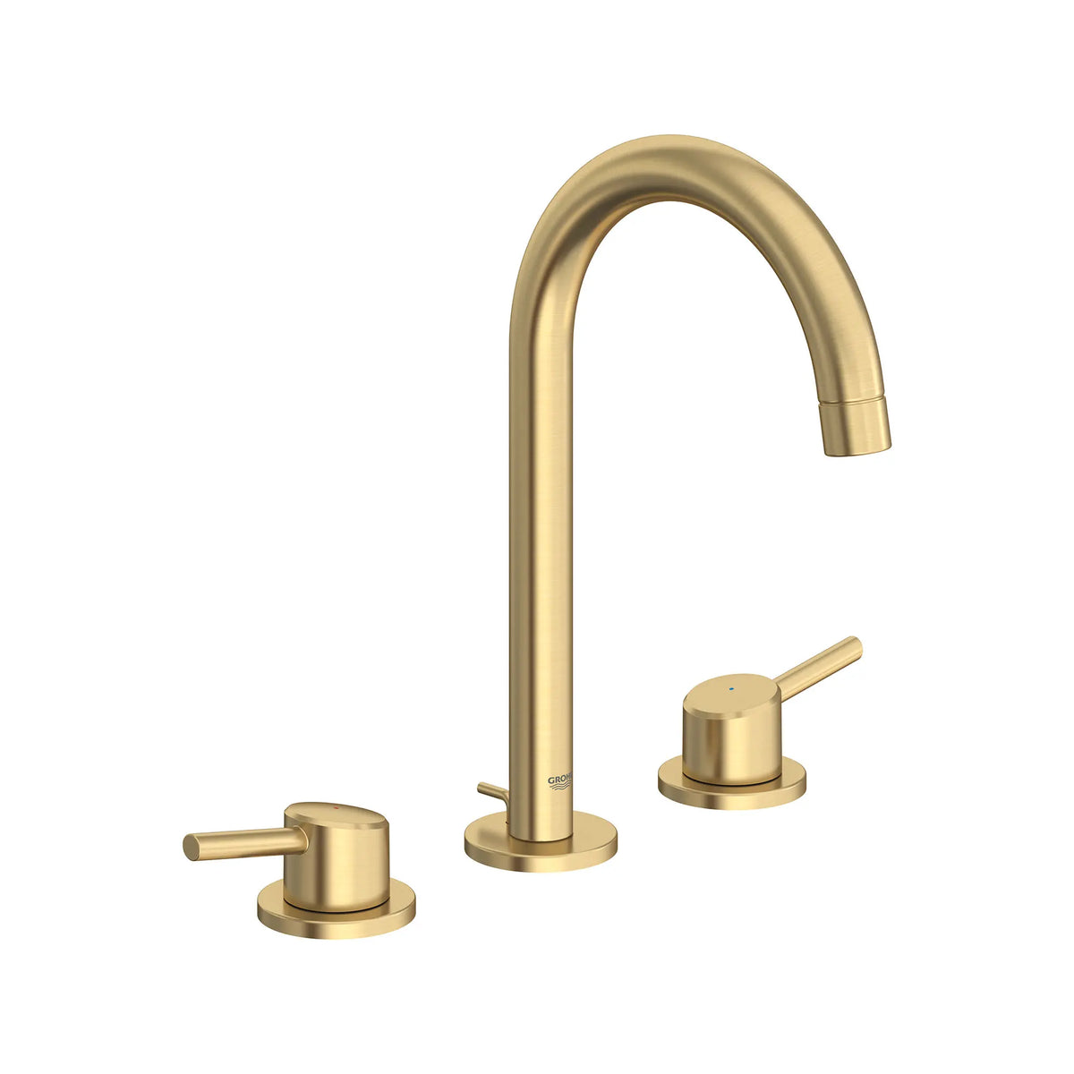 GROHE 20217GNA Concetto 8-inch Widespread 2-Handle L-Size Bathroom Faucet, 1.2 GPM - Brushed Cool Sunrise