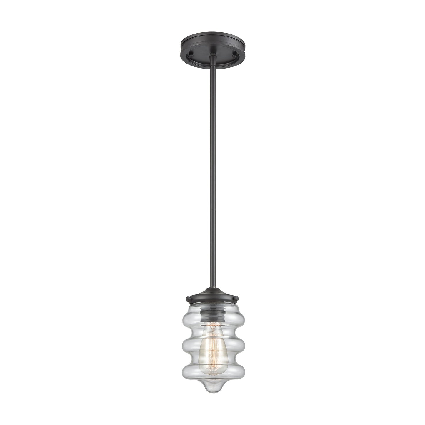 ELK SHOWROOM 16160/1 Synchronis 5'' Wide 1-Light Mini Pendant - Oil Rubbed Bronze