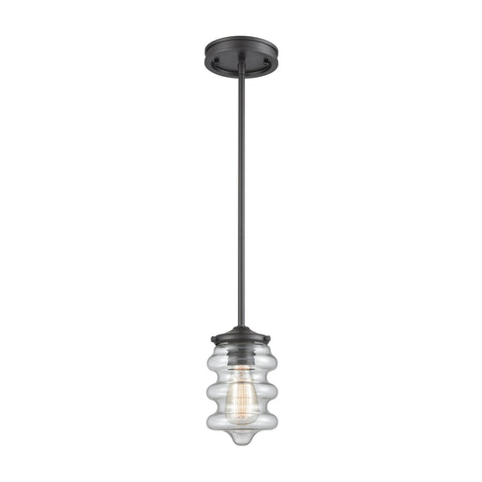 ELK SHOWROOM 16160/1 Synchronis 5'' Wide 1-Light Mini Pendant - Oil Rubbed Bronze