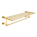 GROHE 40512GN1 Essentials Cube 23 5/8" Multi-Towel Rack - Brushed Cool Sunrise