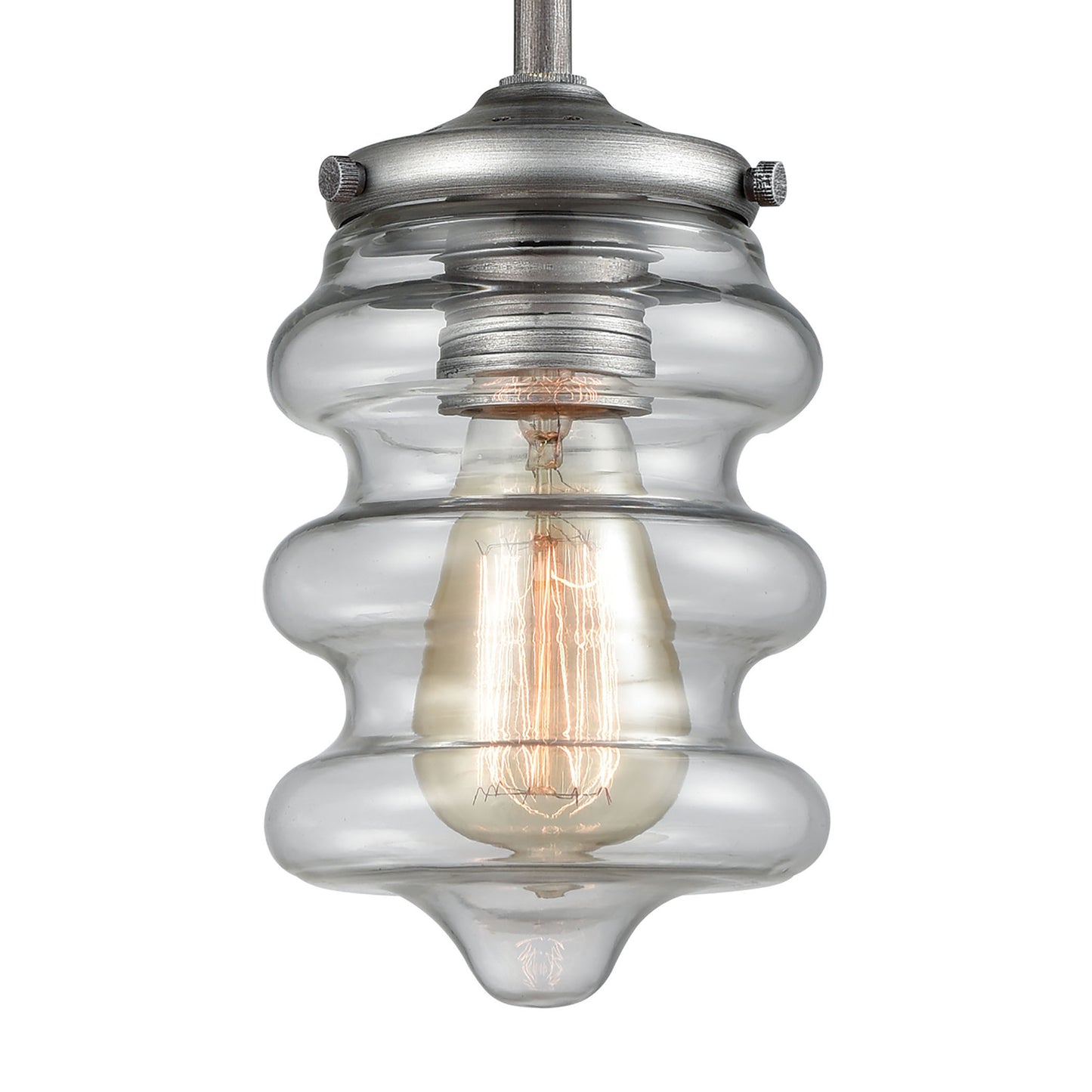 ELK SHOWROOM 16170/1 Synchronis 5'' Wide 1-Light Mini Pendant - Weathered Zinc