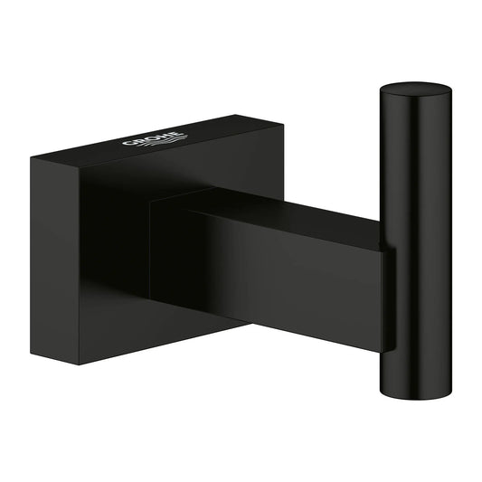 GROHE Essentials Cube Robe Hook - Matte Black, 405112431
