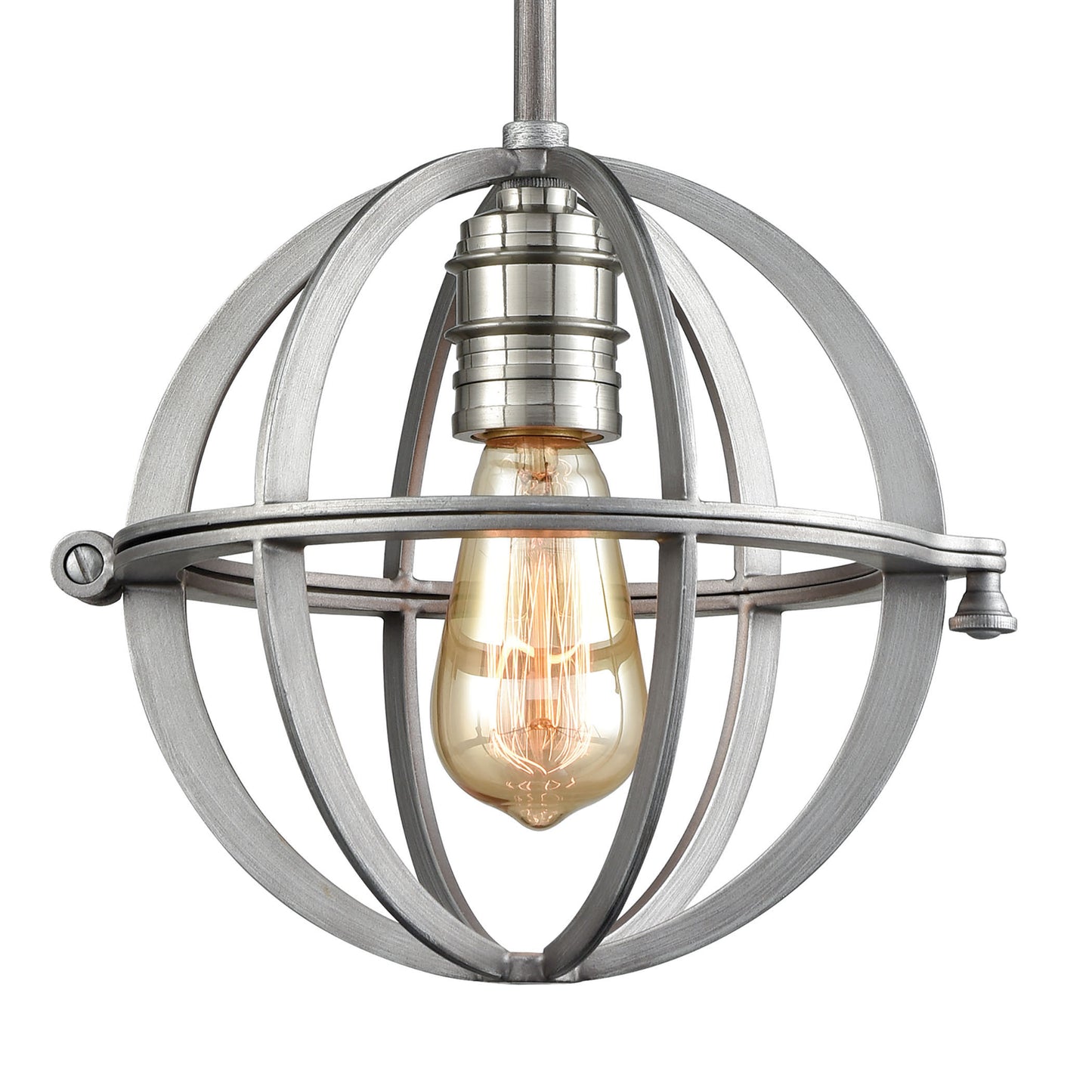 ELK SHOWROOM 16171/1 Aubridge 10'' Wide 1-Light Mini Pendant - Weathered Zinc