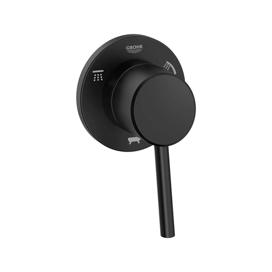 GROHE 291062431 Concetto 3-Way Diverter Trim - Matte Black