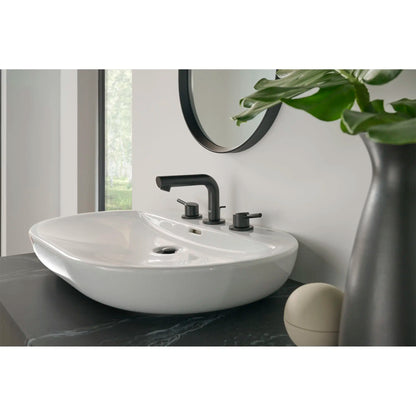 GROHE 205722431 Concetto 8-inch Widespread 2-Handle S-Size Bathroom Faucet, 1.2 GPM - Matte Black