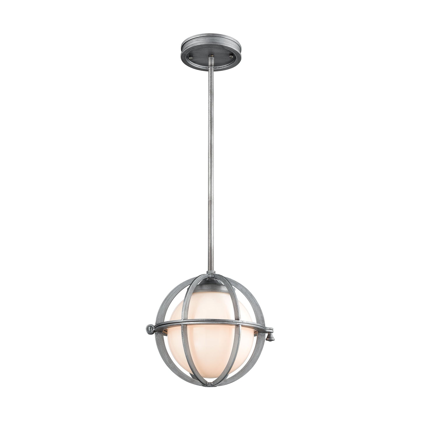 ELK SHOWROOM 16173/1 Aubridge 10'' Wide 1-Light Mini Pendant - Weathered Zinc