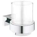 GROHE 40755001 Essentials Cube Glass with Holder - Chrome