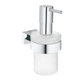 GROHE 40756001 Essentials Cube Soap Dispenser with Holder - Chrome