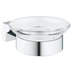 GROHE 40754001 Essentials Cube Soap Dish with Holder - Chrome