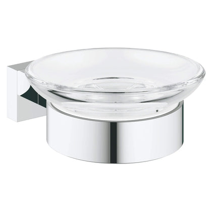 GROHE 40754001 Essentials Cube Soap Dish with Holder - Chrome