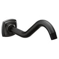 MOEN 161951BL 8.75" Shower Arm and Flange - Matte Black