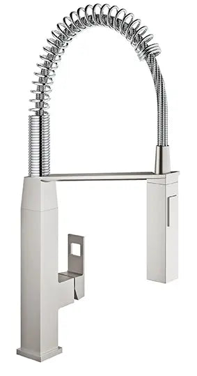 GROHE Eurocube Single-Handle Semi-Pro Dual Spray Kitchen Faucet 1.75 GPM - Supersteel, 31401DC0