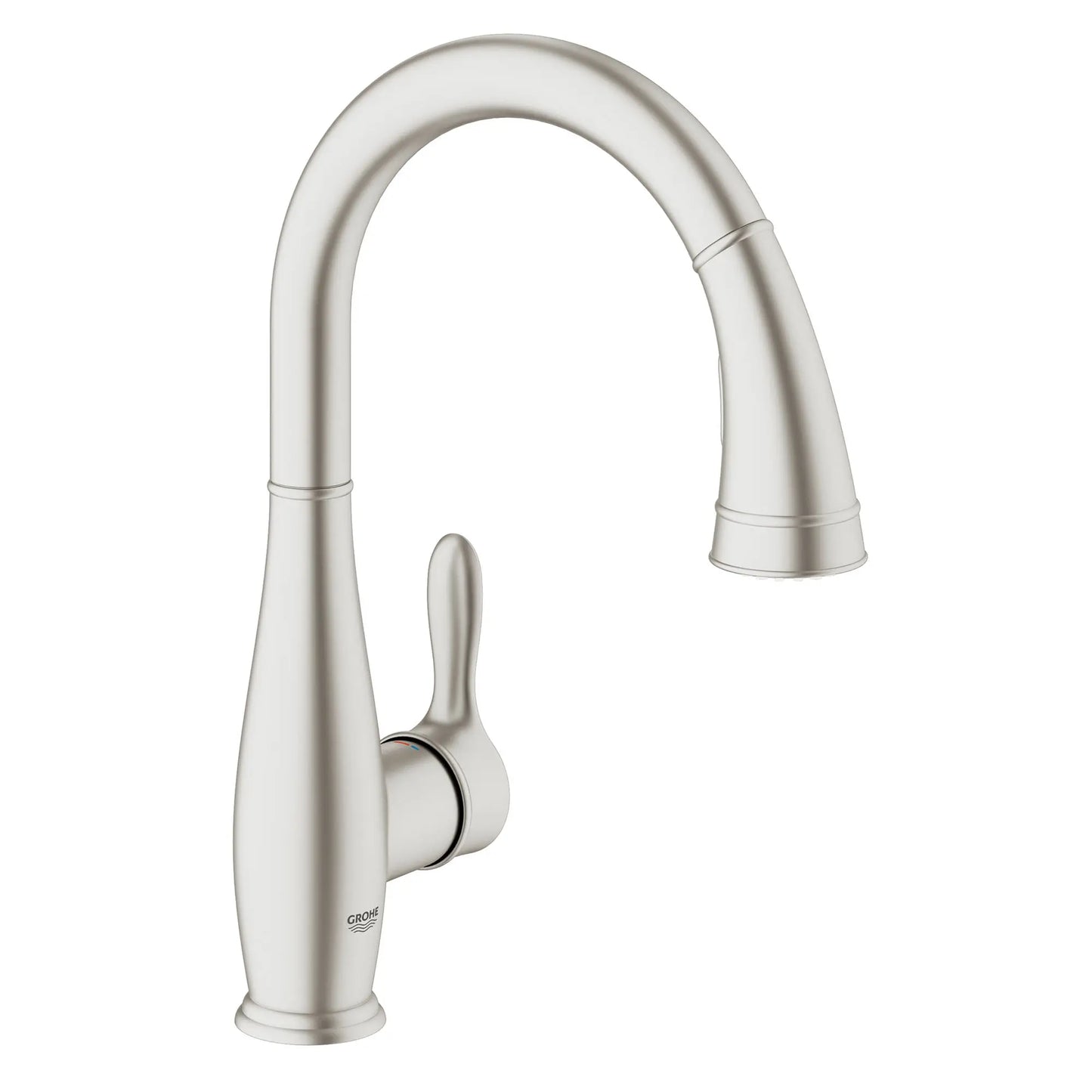 GROHE 30213DC1 Parkfield Single-Handle Pull Down Kitchen Faucet Dual Spray 1.75 GPM - Supersteel