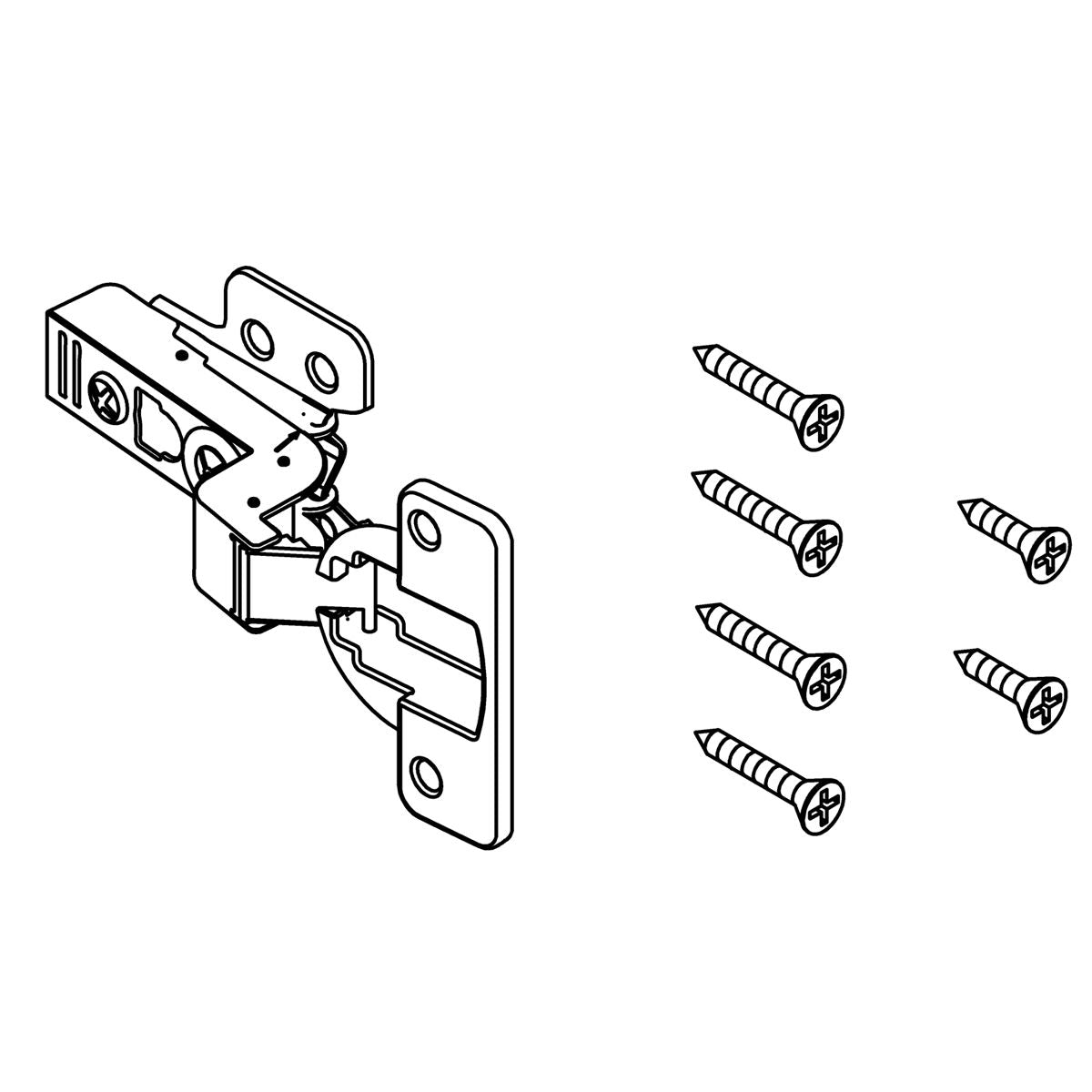 KOHLER Service Kit, Cabinet Hinge, Half Overlay, K-1620807