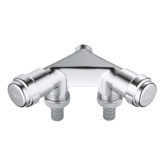 GROHE 41022000 Eggemann Original was 1/2" Dual Simple Valve - Chrome