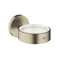 GROHE 40369EN1 Essentials Holder For Glass, Soap Dish Or Soap Dispenser - Brushed Nickel