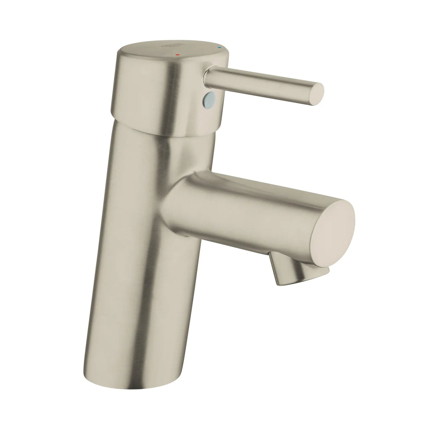 GROHE 34271ENA Concetto Single Hole Single-Handle S-Size Bathroom Faucet, 1.2 GPM Less Drain - Brushed Nickel